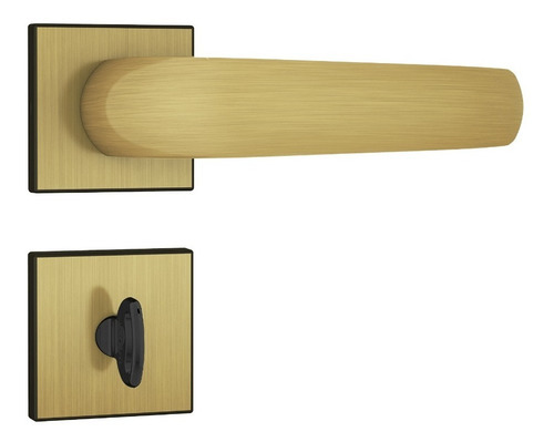 Fechadura Banheiro Roseta Quadrada 823/09 Stam Cor Oxidado E-coat