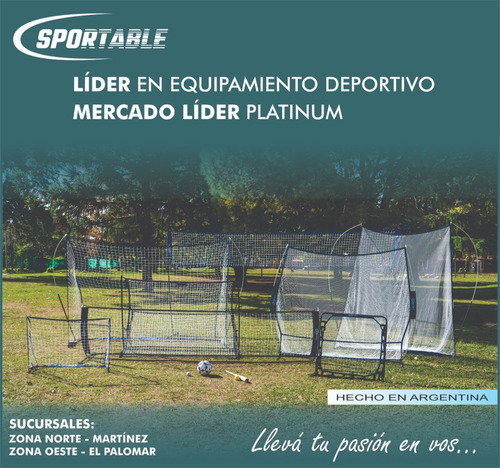 Imagen 7 de 8 de Cancha Fútbol Tenis Lite 2 Mts Con Estaca + Cintas 4 X 2 Mts