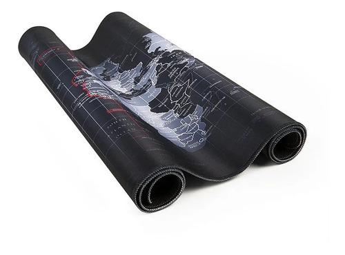Imagem 2 de 9 de Mouse Pad Gamer Grande 70x35cm Mapa Mundi Exbom Mp-7035c28