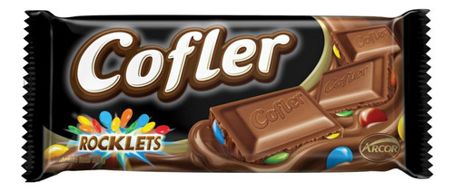Tableta De Chocolate Cofler Con Rocklets X 140 Grs -lollipop