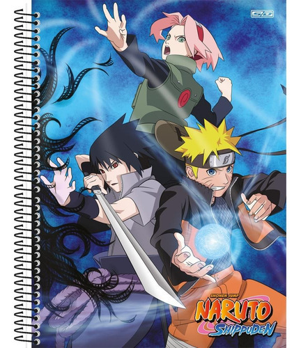 Kit 2 Cuadernos Naruto Shippuden Espiral 80 Hojs São Domingos