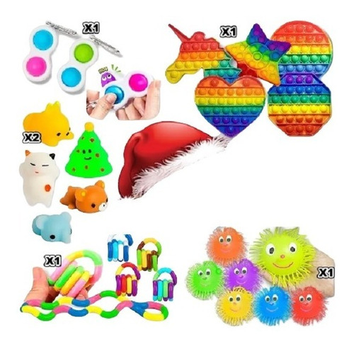 6 Fidget Toys Combo Juguetes Estimulación Táctil Y Sensorial