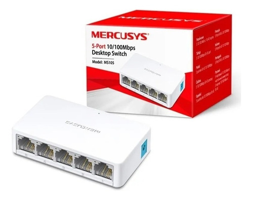 Switch De Escritorio Mercusys De 5 Puertos 10/100mbps Ms105