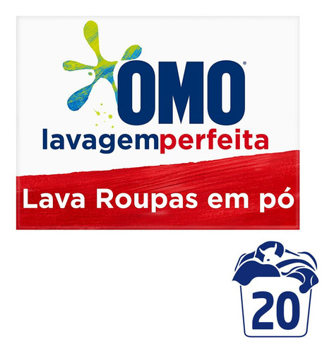 Lava Roupas Pó Omo Lavagem Perfeita 1,6kg +150g