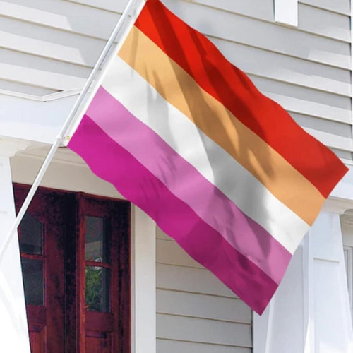 Bandeira Lésbica Orgulho Lgbtqia+ 1,50m X 0,90m Ja