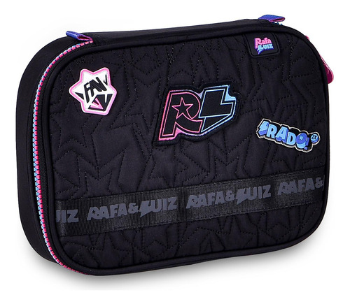 Kit Mochila Escolar Rodinha Rafa E Luiz Estojo E Lancheira