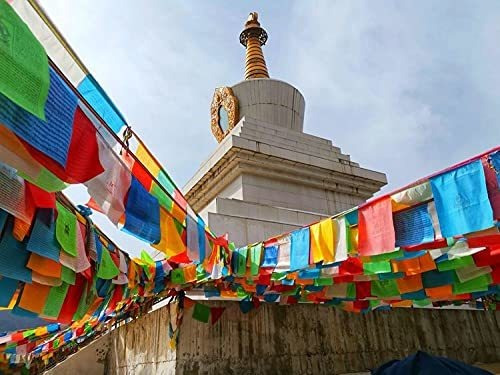 Imagen 8 de 8 de Banderas Tibetanas De Oracion, 120 Banderas De Meditacion Bu