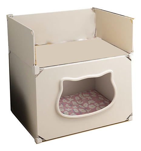 Cama Tipo Cueva Para Gatos, Semicerrada, Desmontable, Lavabl