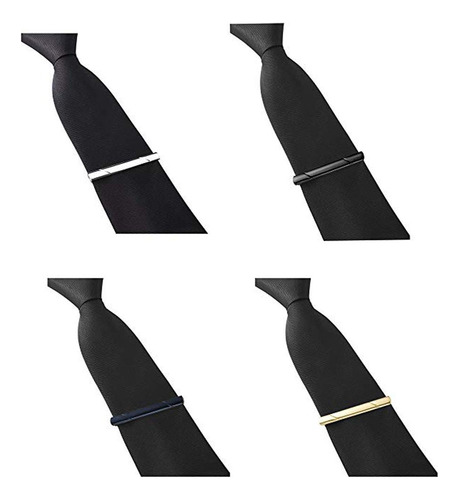 Pisacorbatas De Corbata, 4pcs Clip De Corbata Para Hombres