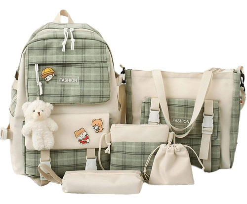 Conjunto De 5 Bolsos De Hombro Con Colgante Kawaii Bol Bear