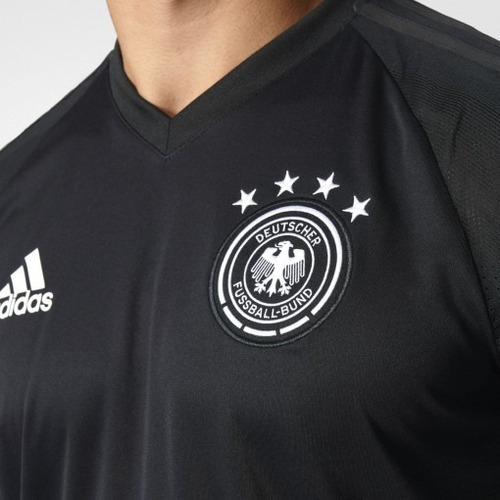 Camisa De Treino Original adidas Alemanha 2017 Preta B10555