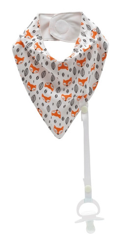 Imagem 5 de 8 de Bandana Bebe Menino Menina C/ Prendedor Chupeta Envio 24h