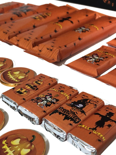  Golosinas Personalizadas X 30 Halloween Candy Bar 