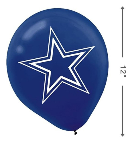 Globos De Látex Azul Marino De 30 Cm (6 Unidades)