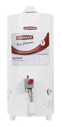 Termotanque Multigas Sherman Gas Tpgp80 Blanco 80l