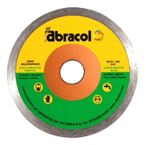 Disco Diamantado Continuo  4 1/2''  - Abracol Ref. 5501