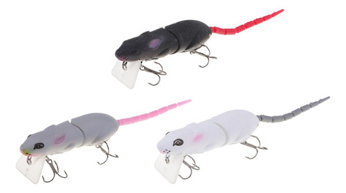 3 Pieces Mice Rat Lures Fishing Lures Top-wasser