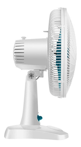 Ventilador de mesa Ultra V-30-6P branco com 6 pás cor azul-petróleo, 30 cm de diâmetro 220 V