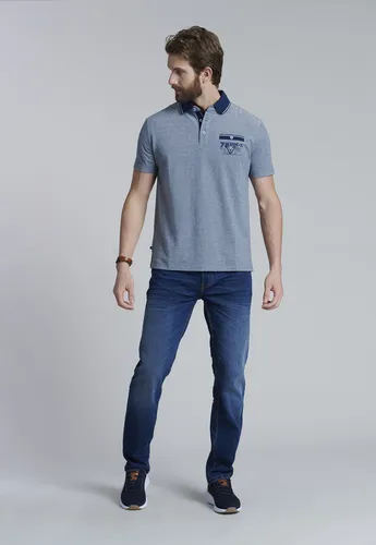 Polera Polo Texas Azul Ss2025 Ferouch