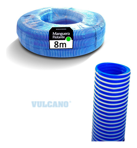 Manguera Flotante Pileta - Vulcano X 8 Metros - 1 1/2 (38mm)