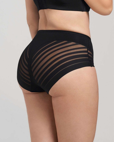 Imagen 4 de 7 de Panty Faja Control Moderado De Abdomen Y Bandas De Tul