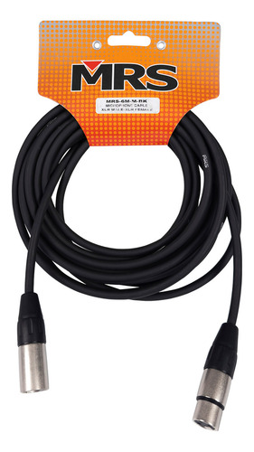 Cable Para Micrófono De 6 M Xlr Mrs-6m-m-bk Morrison