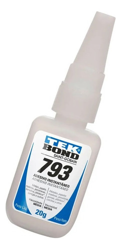 Cola Instantânea Tek Bond 793 20g Super Bond Top Qualidade