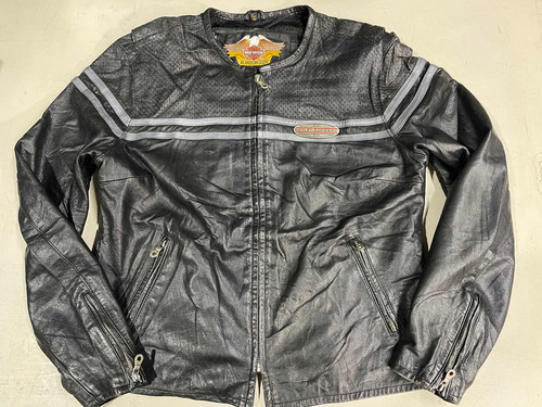 Chamarra De Piel Harley Davidson Para Mujer Talla L