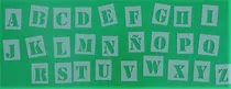 Comprar Abecedario Completo Stencil Letras  Letreros Carteles 6  Cms