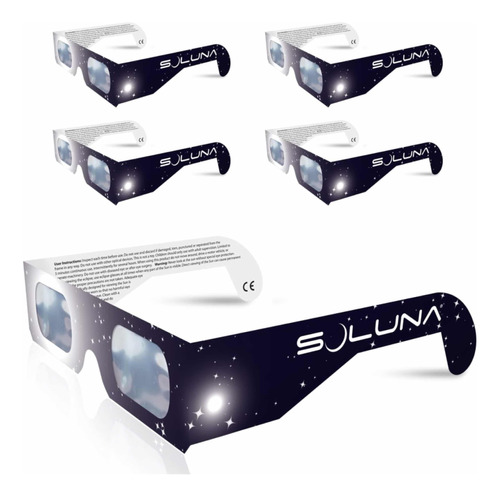 5 Lentes Para Ver Eclipse Certificados Profesionales Uv Sol