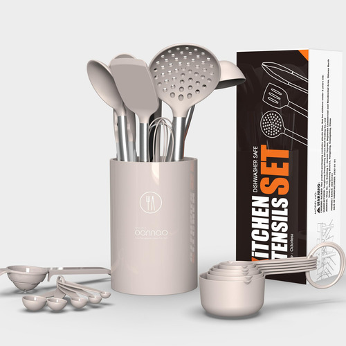 Juego De Utensilios De Cocina Oannao De Silicona Resistente
