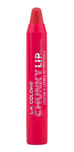 L.a. Colores Chunky Lip Lapiz, Hot Pink, 0,04 onza