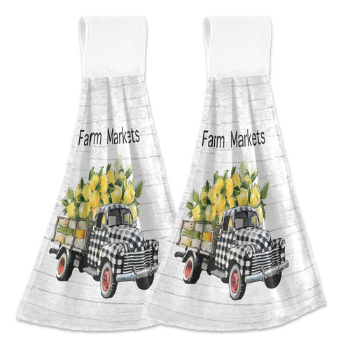 Toallas De Cocina Colgantes Con Diseño De Limón