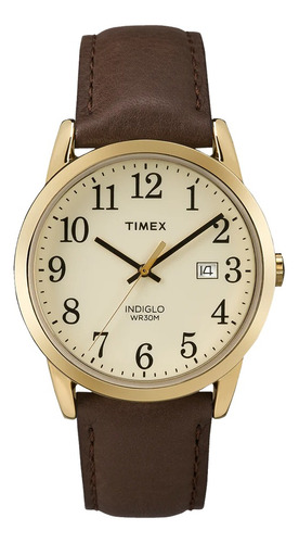 Reloj Hombre Timex Elegante O Casual Cuero Legítimo 