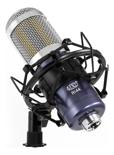 Microfone De Fita Mxl R-144 Ribbon Com Shockmount E Maleta Cor Azul