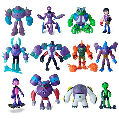 Figuras De Acción De Ben 10 - Set De 12 Juguetes