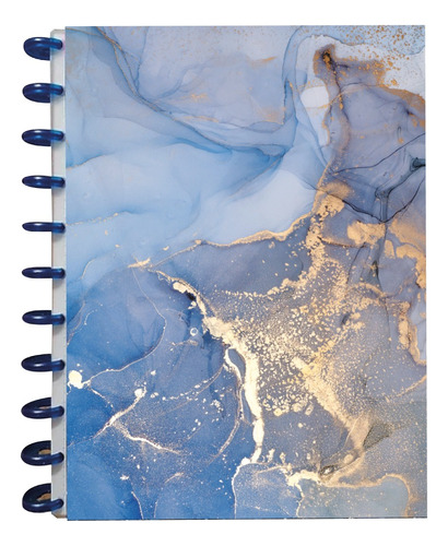 Cuaderno De Discos Profesional Marmol Azul 2 Separadores