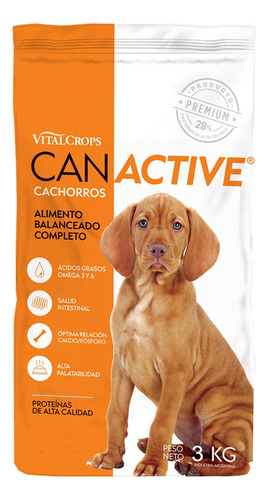 Alimento Para Perro Canactive Cachorros 3 Kilos