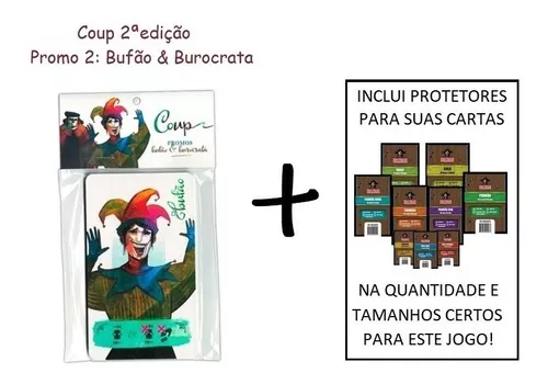 Jogos De Cartas - Coup 2ªedição - Inclui A Reforma + Sleeves