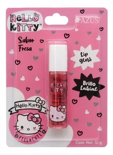 Lip Gloss Hello Kitty Fresa Color Rosa