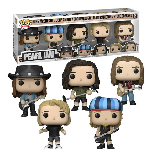 Funko Pop Pearl Jam Banda Set Grande Exclusivo