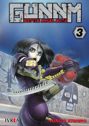 Manga Gunnm Battle Angel Alita Tomo 03 Ivrea Dgl Games 