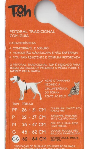 Imagem 6 de 6 de Conjunto Peitoral E Guia Tamanho Gg Rosa Fiji Toh Dog