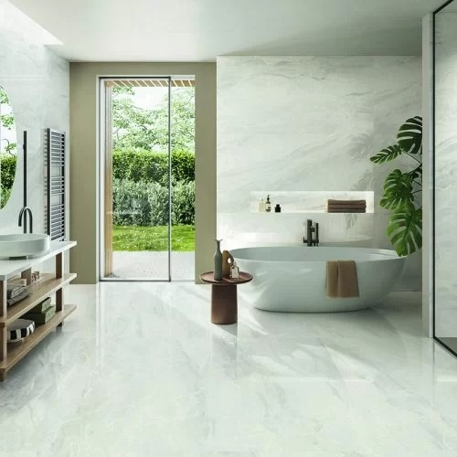 Kav Porcelanato Marmo White Brillo Pared/piso 60*1.20 