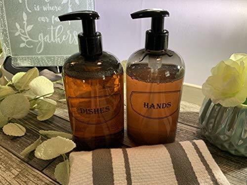 Imagen 6 de 6 de Bottiful Home- Dispensador De Jabon De Manos Gris De 16 Oz