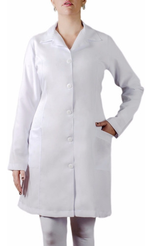 Jaleco Feminino Acinturado Oxford Atacado