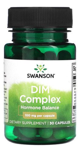 Complejo Dim (diindolilmetano) 100 Mg - 30 Cápsulas Swanson