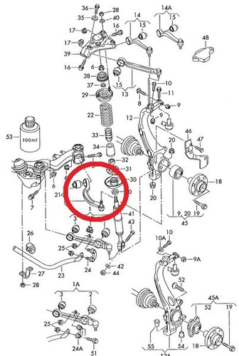 Imagem 5 de 5 de Braço Inferior Curvo Dianteiro Audi A6 4.2 V8 40v 98-05