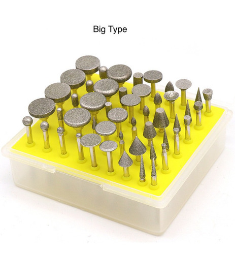 Imagen 2 de 5 de Set De 50 Pcs Diamantadas Para Herramienta Tipo Dremel