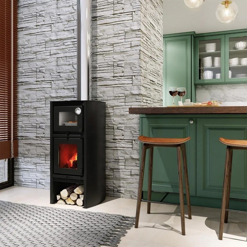 Calefactor Horno Doble Combustion Metavila Lyon Salida Pared